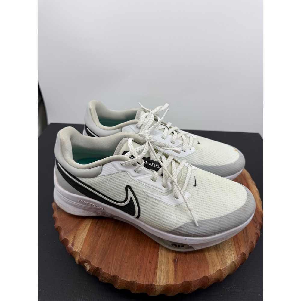 Nike Air Zoom Infinity Tour NEXT% Golf Shoes Mens 10 White DC5221-105 Spikes